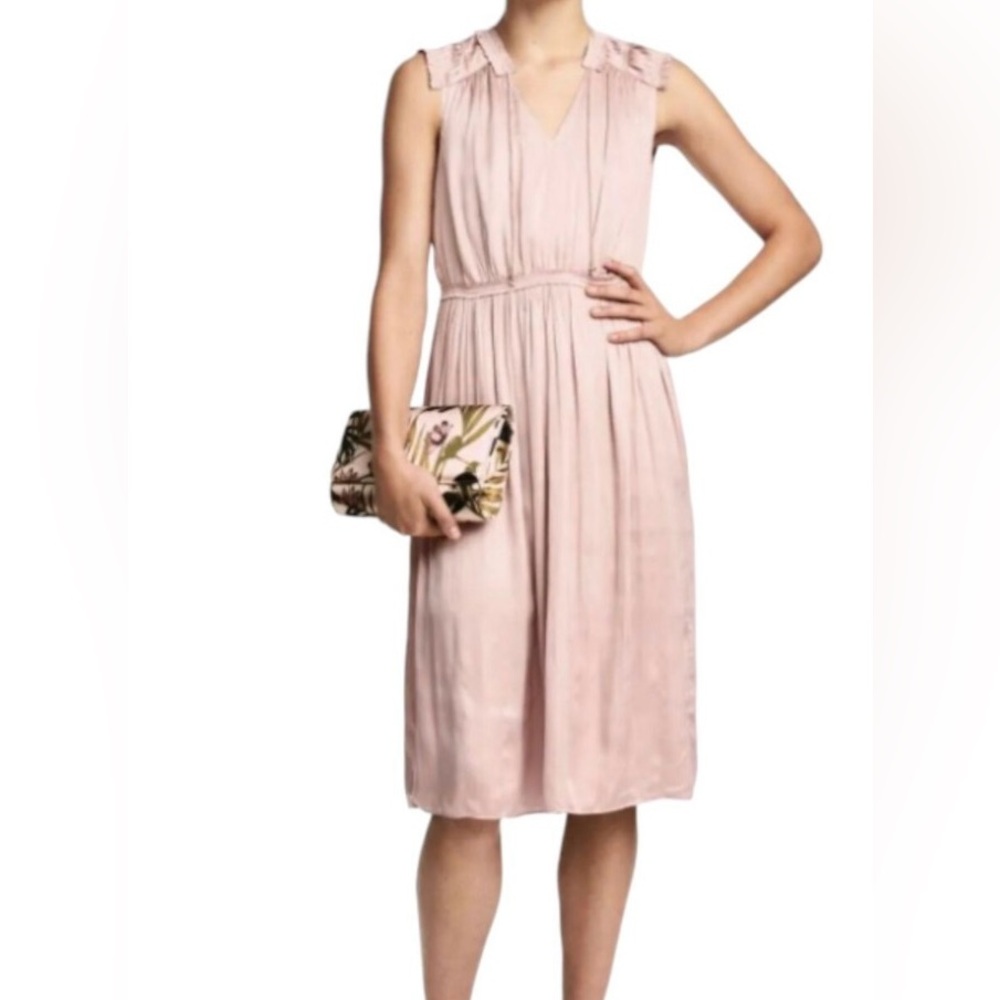 H&M mauve Sleeveless V-Neck Midi Sundress